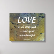 Amor Y Su Cosmético En Hoja De Oro Negro