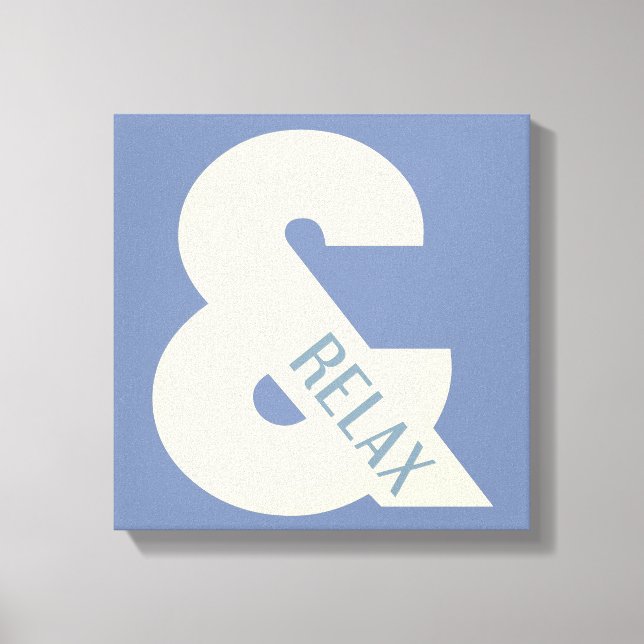 Lienzo Ampersand Relax Minimalista (Anverso)