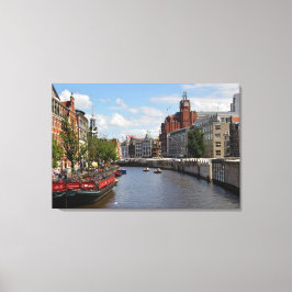 Lienzo "Amsterdam Morning" Holland Canvas Wall Art
