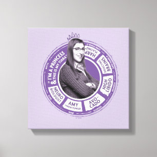 Lienzo Amy Farrah Fowler Info Graphic