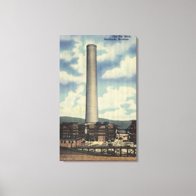 Lienzo Anaconda, Montana - Fundición Washoe (Anverso)