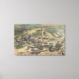 Lienzo Anaconda, Montana - Vista de fundición de Washoe d