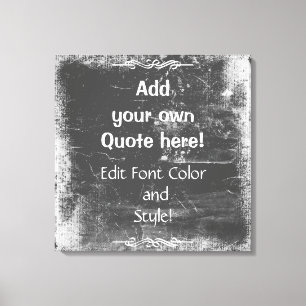 Lienzo ¡Añade Tu Propia Cita! Marco blanco