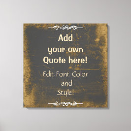 Lienzo ¡Añade Tu Propia Cita! Textura de cartón