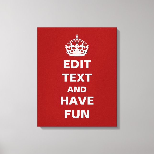 Lienzo ¡Añade tu propio texto aquí! (Anverso)