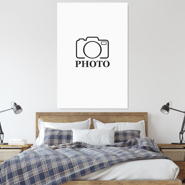 Lienzo Añadir Boda fotográfico personalizado moderno eleg (Insitu(Dormitorio))