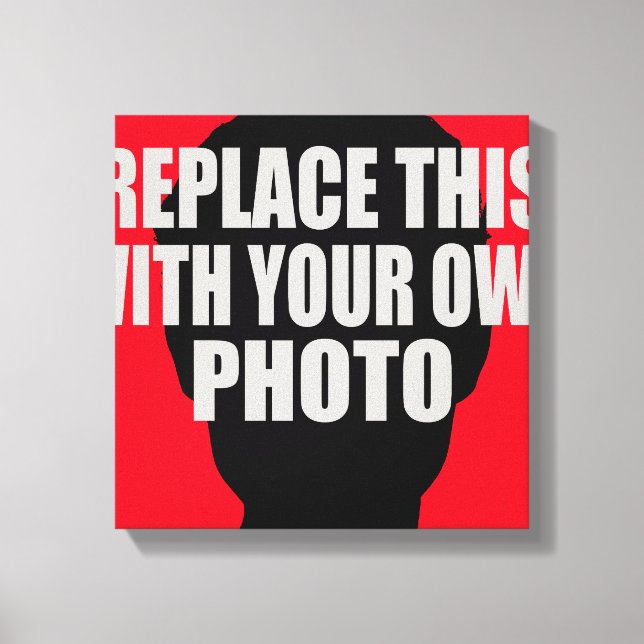 Lienzo añadir / cargar tu propia foto (Anverso)