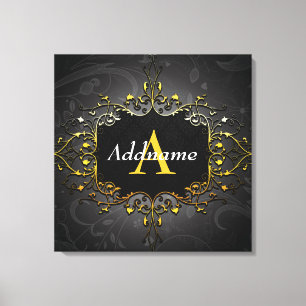 Lienzo Añadir su nombre e inicial