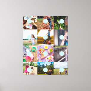 Lienzo Añadir sus propias 12 fotos personalizables