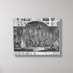 Lienzo Análisis de la belleza, placa II, 1753