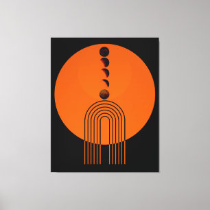 Lienzo Anciano Arco Century Moon Planet