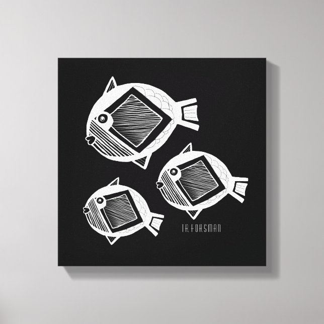 Lienzo Anciano canvas negras con tinta blanca (Anverso)