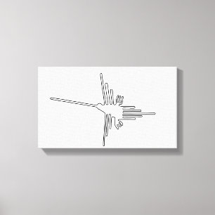 Lienzo Anciano de Nazca Perú antiguo símbolo de geoglifo 