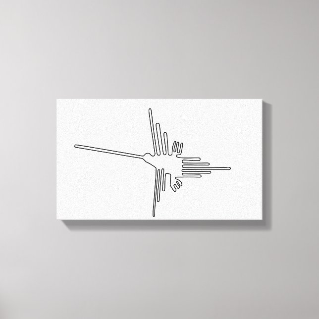 Lienzo Anciano de Nazca Perú antiguo símbolo de geoglifo  (Anverso)