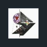 Lienzo Ancient Astral Detector / Etude №19<br><div class="desc">A relic from the forgotten depths. This mystical mechanism was designed to track ethereal frequencies and astral shifts. Combining raw amethyst clusters,  ancient carnelian,  and intricate rune-etched wood,  it stands as a testament to a lost era of arcane technology.

Part of my ongoing "Mystic Artifacts" series.</div>