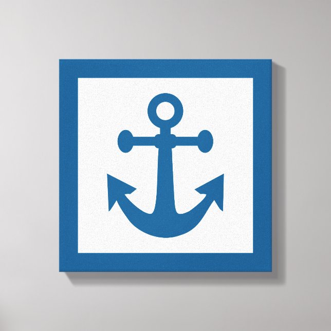 Lienzo Ancla náutica en lona (Anverso)