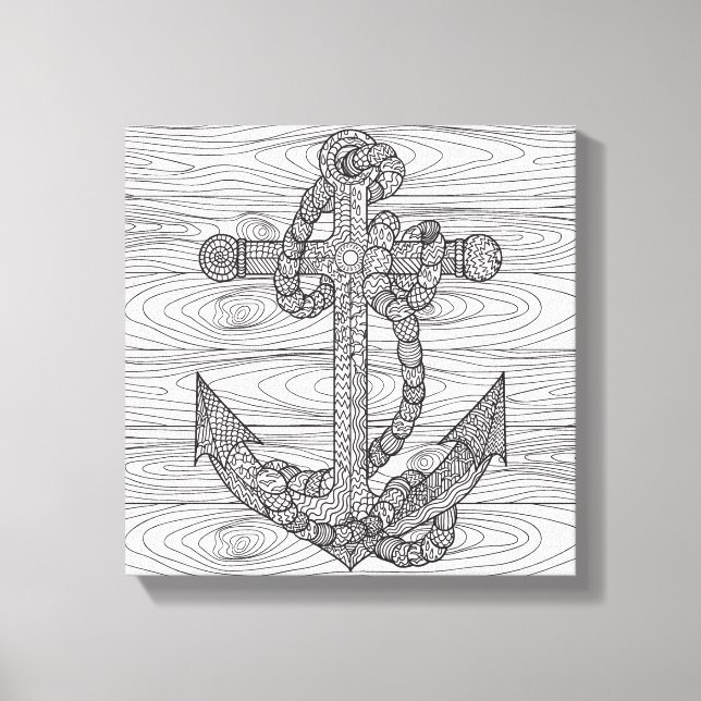 Lienzo Anclaje De Estilo Y Rope 6 (Anverso)