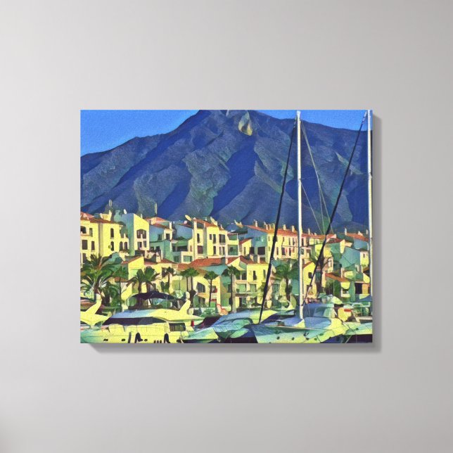 Lienzo Andalucía - MARBELLA - panorama (Anverso)