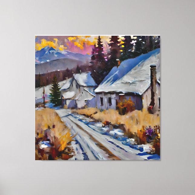 Lienzo Anders Artistry - La casa de la calle abajo (Anverso)