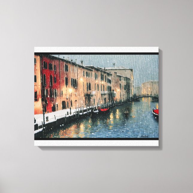 Lienzo Anders Artistry* Lluvia En La Ventana De Venecia* (Anverso)