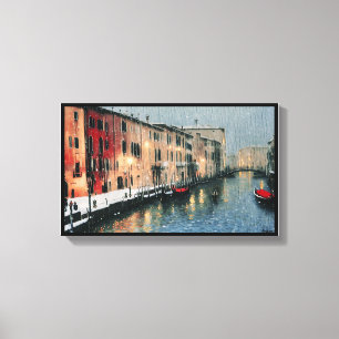 Lienzo Anders Artistry* Lluvia En La Ventana De Venecia*