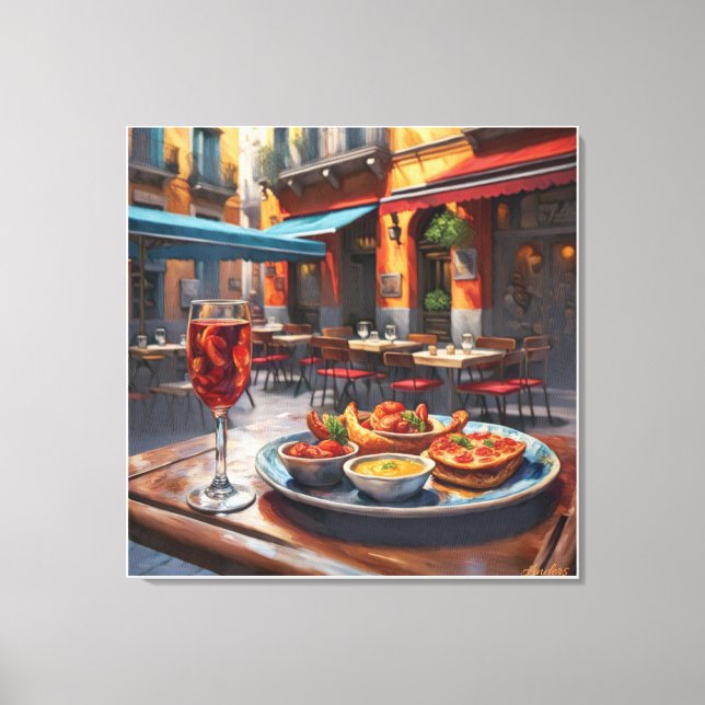 Lienzo Anders Artistry* Tapas, Un Sabor De España* (Anverso)
