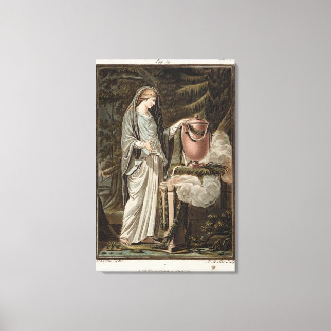 Lienzo Andromache, disfraz de "Andromache" de Jean Racin (Anverso)