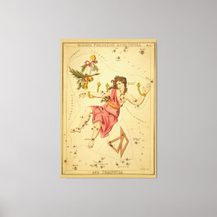 Lienzo Andromeda - Imagen de la gráfica estelar astronómi