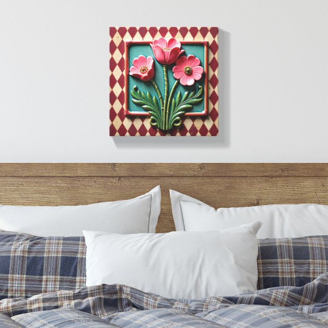 Lienzo Anémonas rosadas de Argyle (Insitu(Dormitorio))