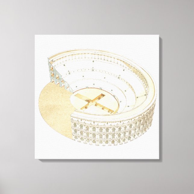 Lienzo Anfiteatro romano (Anverso)