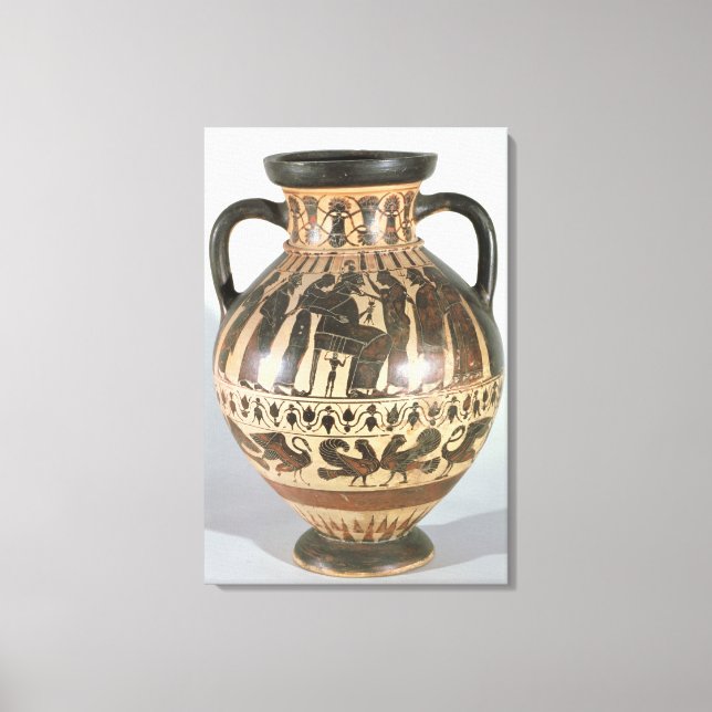 Lienzo ánforas de Attic Corinthian (Anverso)