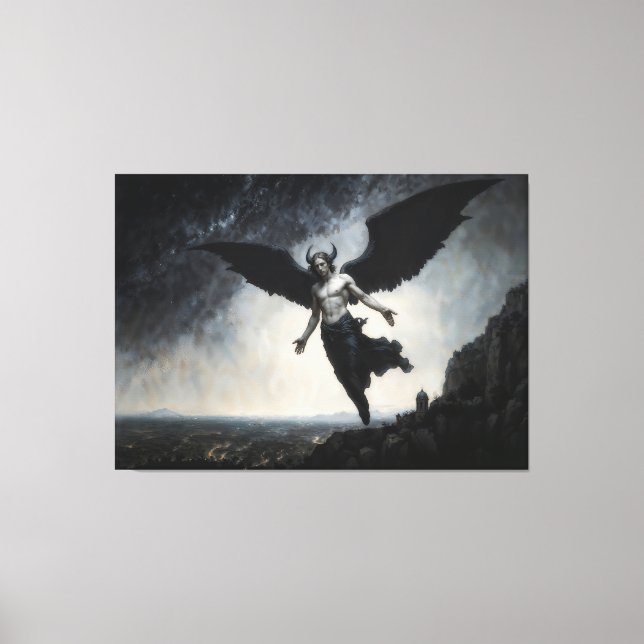 Lienzo Ángel Caído Lucifer (Anverso)