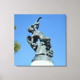 Lienzo Ángel Caido, parque de Retiro, Madrid del EL