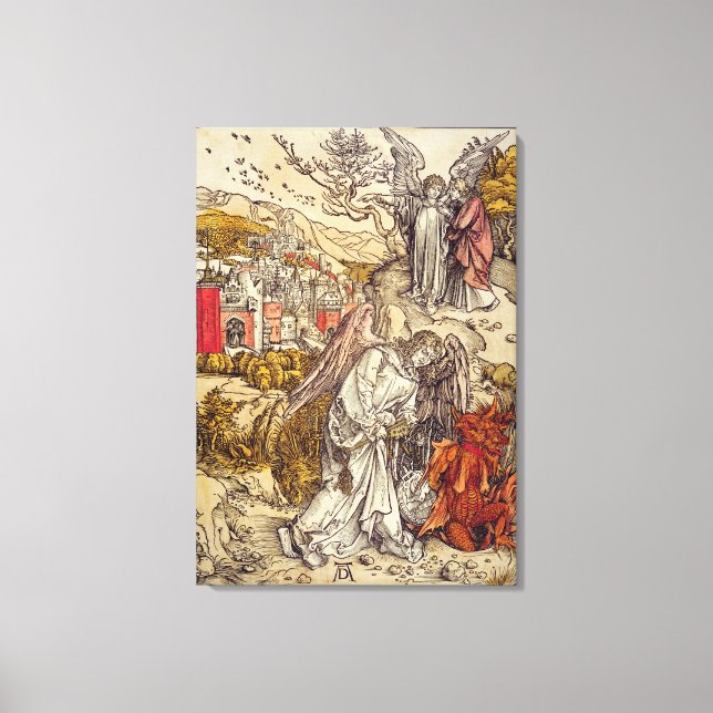 Lienzo Ángel con la llave del abismo, 1498 (Anverso)