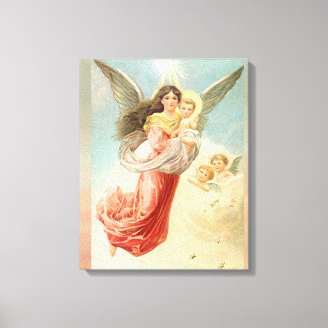 Lienzo Ángel de la guarda (Anverso)