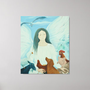 Lienzo Ángel de protección 2012