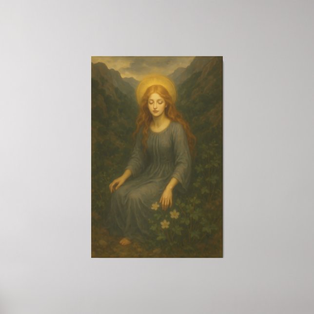 Lienzo Ángel del Bosque – Retrato de Luz Divina (Anverso)
