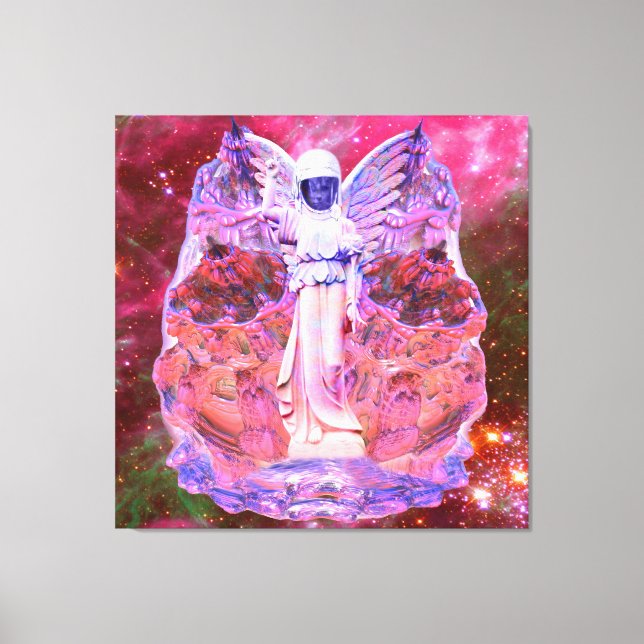 Lienzo Ángel espacial (Anverso)