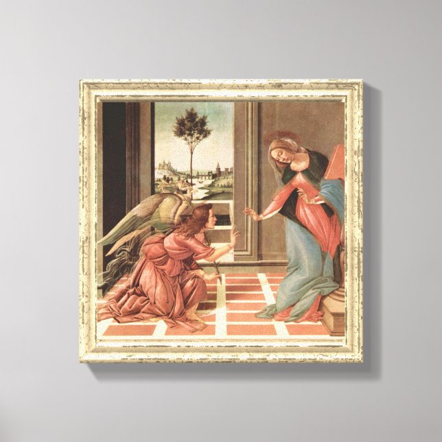 Lienzo Ángel Gabriel y María (Anverso)