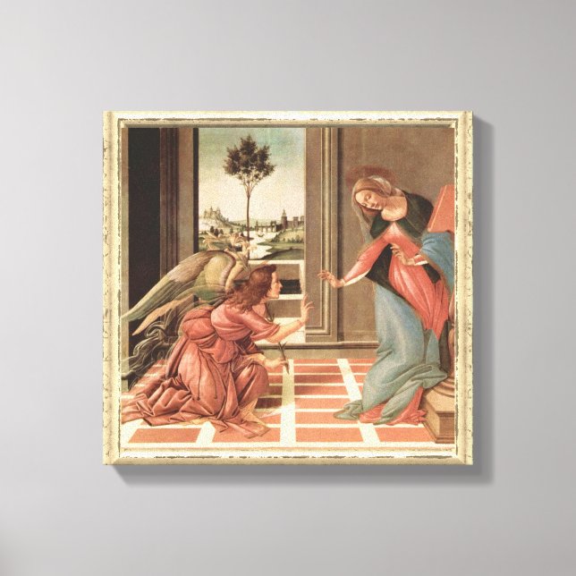 Lienzo Angel Gabriel Y Mary (Anverso)