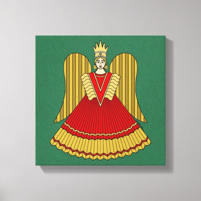 Lienzo Angel Navidades de Nuremberg (Anverso)