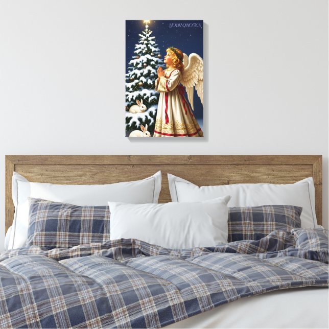 Lienzo Angel of Christmas Night – Classical Holiday  (Insitu(Dormitorio))