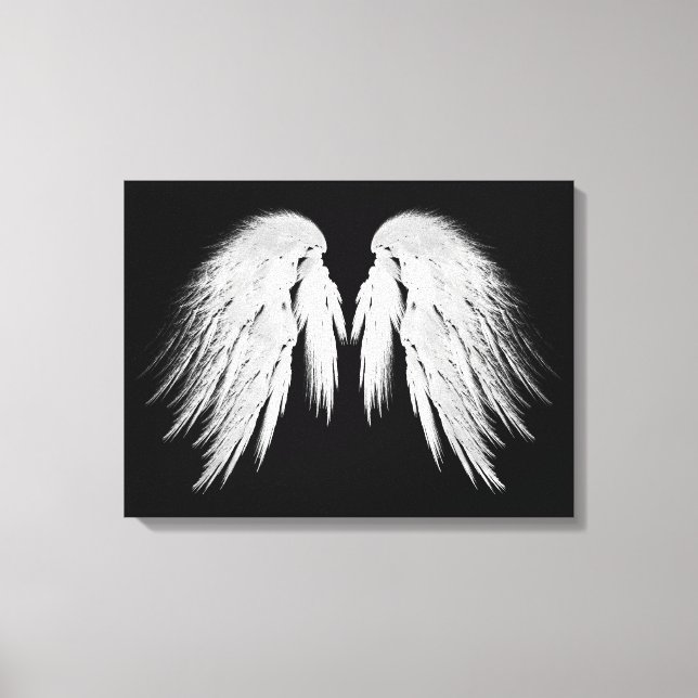 Lienzo ANGEL WINGS Black (Anverso)