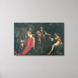 Lienzo Angélica y el amarrar, Medoro, 1634 (aceite en