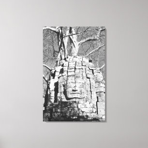 Lienzo Angkor Camboya, Cabeza Ta Som Templo