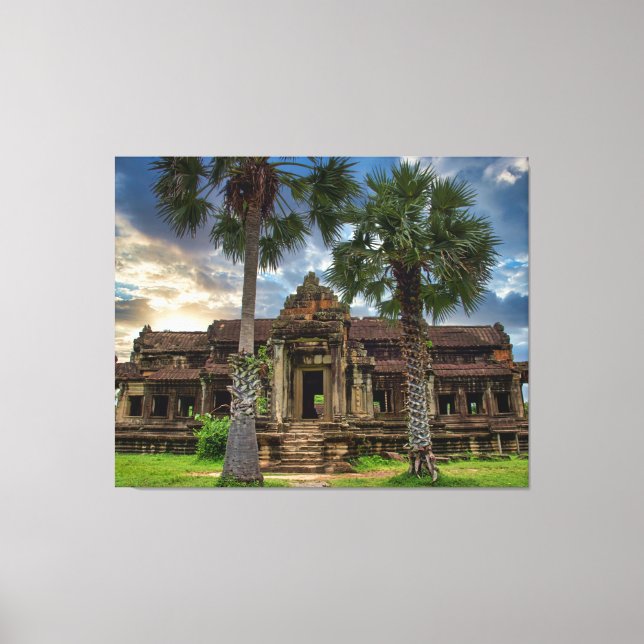 Lienzo Angkor Wat Templo Khmer Camboyano (Anverso)