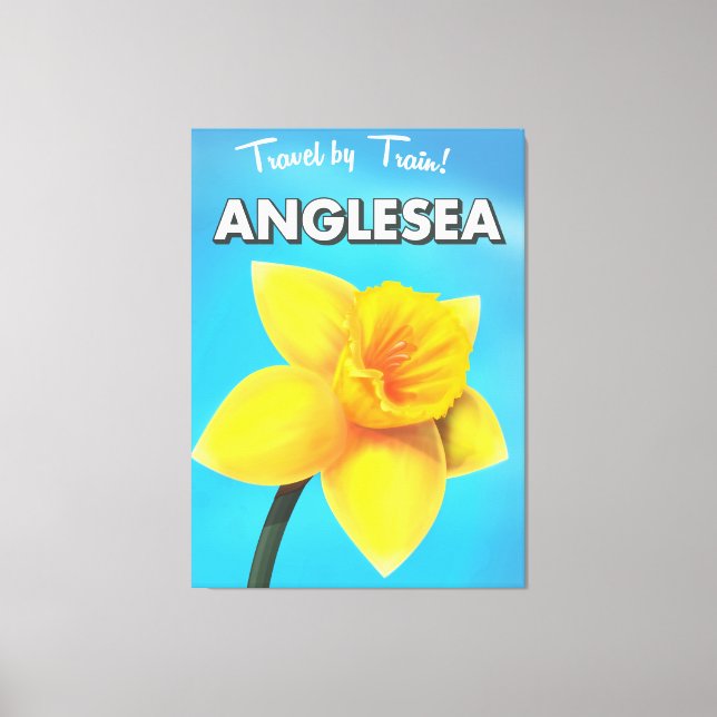 Lienzo Anglesea Vintage poster personalizado (Anverso)