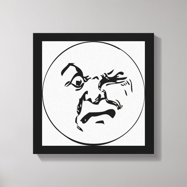 LIENZO ANGRY MOON (Anverso)
