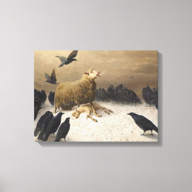 Lienzo Anguila Por August Friedrich Albrecht Schenck 1876 (Anverso)