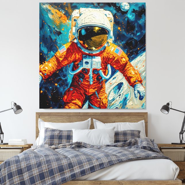 Lienzo Anillo alrededor de la Luna (Insitu(Dormitorio))